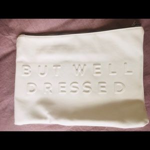 Zara faux leather Large Clutch